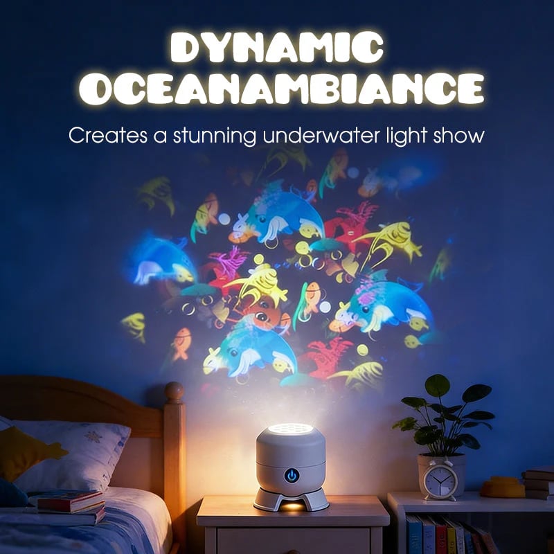 🌈Dynamic Rotating LED Light Projector – Calm & relaxation for your home. Gentle moving lights ease restless nights.